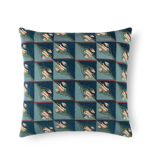 Home and Art of Dining Home Textiles Animali Fantastici Flowers Cushion | Louis Vuitton ® (Product zoom)