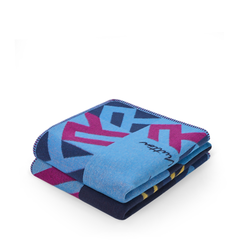 Home and Art of Dining Home Textiles Animali Fantastici Flowers Throw Blanket | Louis Vuitton ® (Product zoom)