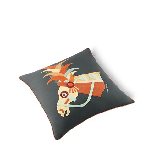Home and Art of Dining Home Textiles Animali Fantastici Horse Cushion | Louis Vuitton ® (Product zoom)