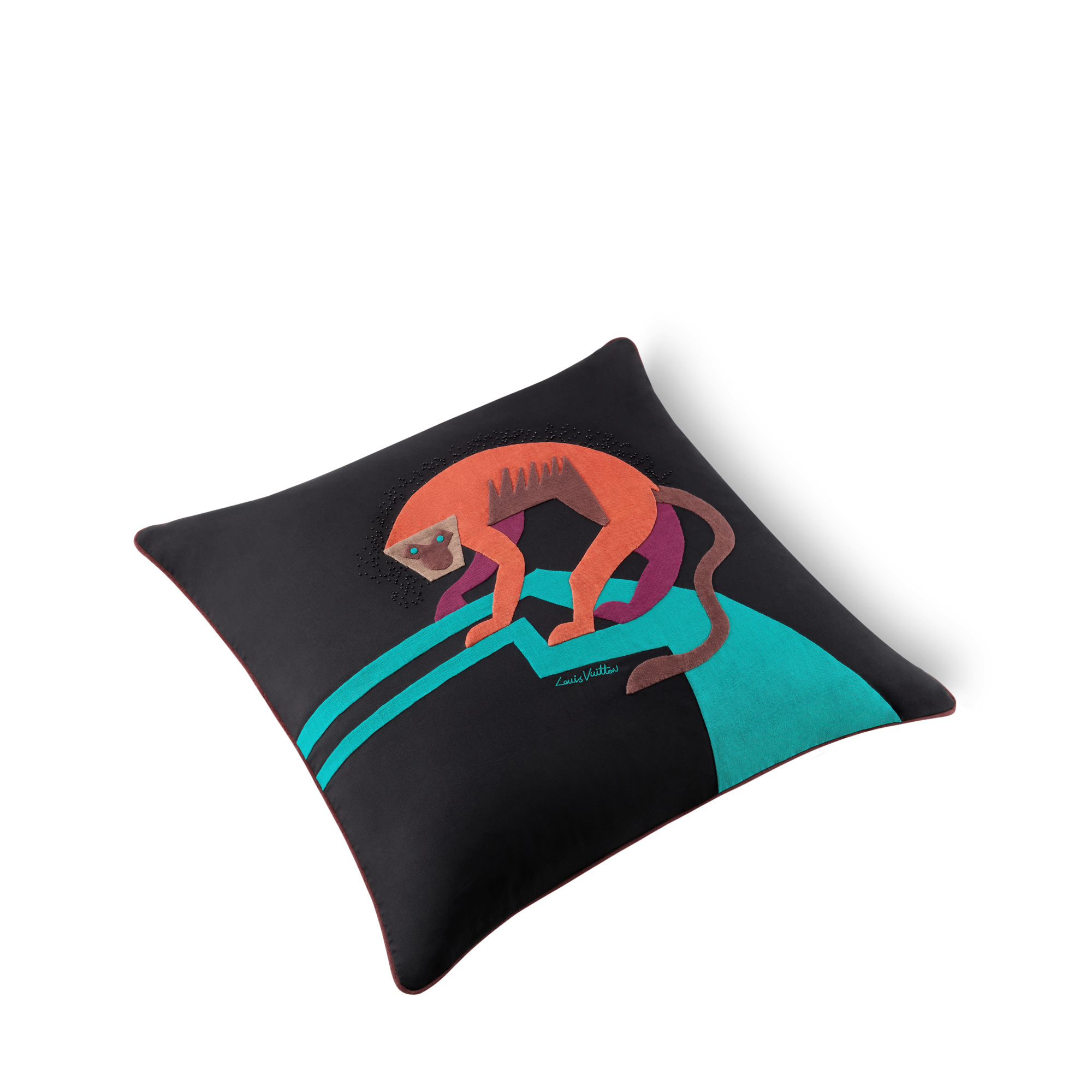  Home and Art of Dining Home Textiles Animali Fantastici Monkey Cushion | Louis Vuitton ® (Product zoom)