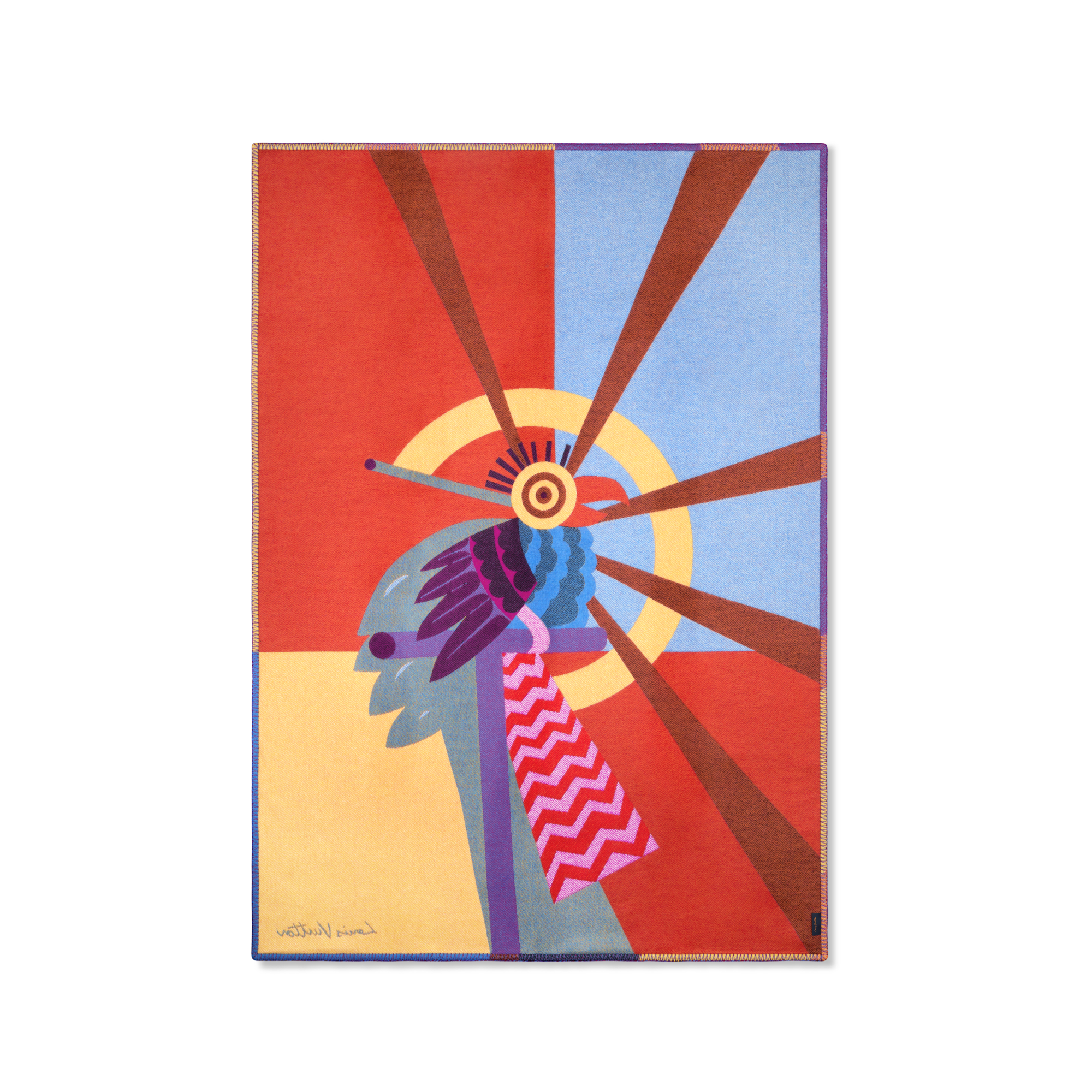  Home and Art of Dining Home Textiles Animali Fantastici Parrot Throw Blanket | Louis Vuitton ® (Product zoom)