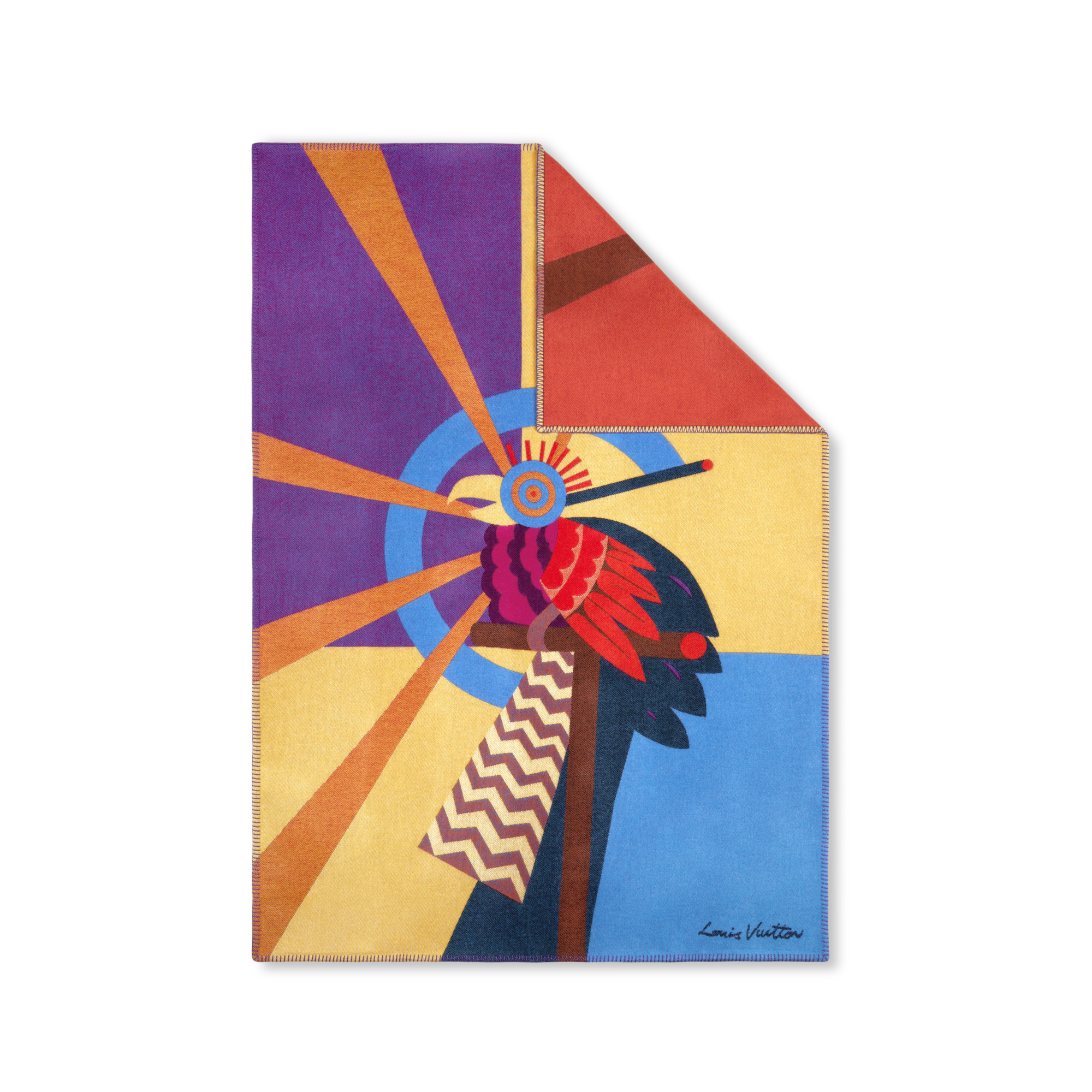  Home and Art of Dining Home Textiles Animali Fantastici Parrot Throw Blanket | Louis Vuitton ® (Product zoom)