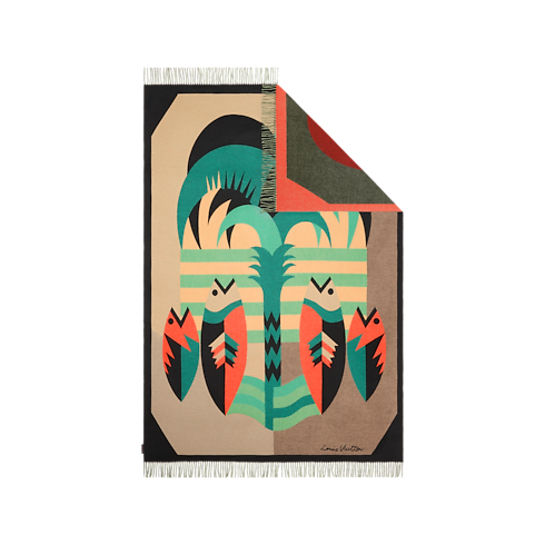 Home and Art of Dining Home Textiles Animali Fantastici Tree Throw Blanket | Louis Vuitton ® (Product zoom)