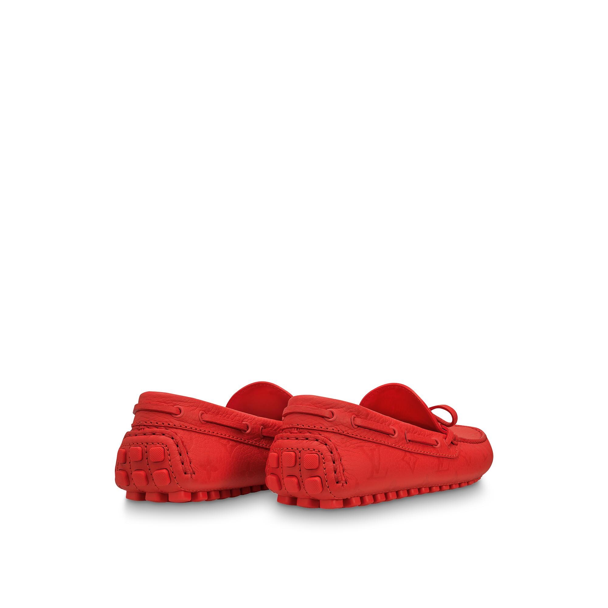 red moccasin shoes