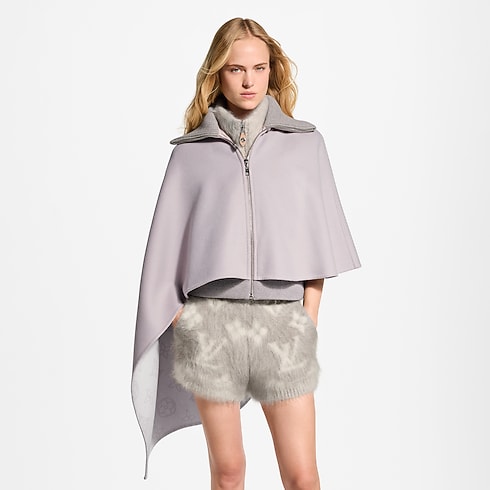 Ready-to-Wear Coats and Jackets Asymmetrical Mahina Cape Coat | Louis Vuitton ® (Product zoom)