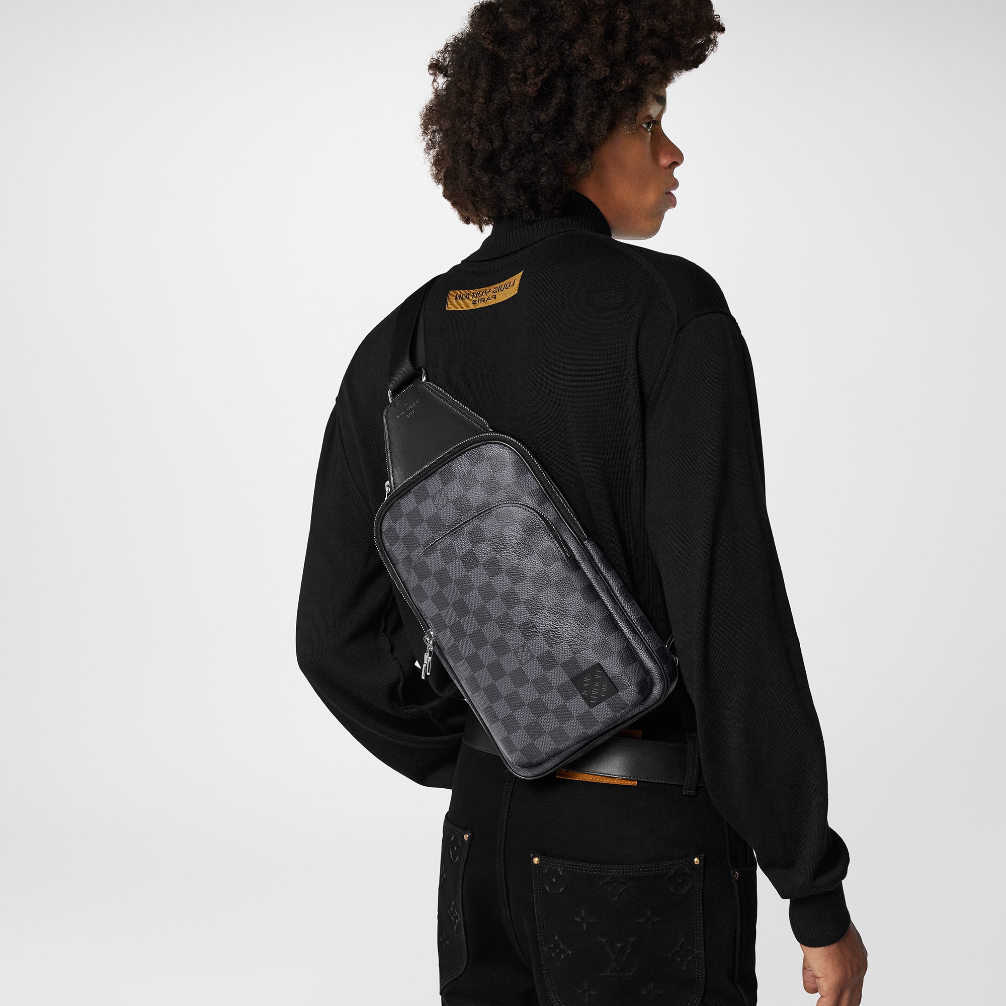 Avenue Slingbag Damier Graphite Canvas - Men - Bags | LOUIS VUITTON ®