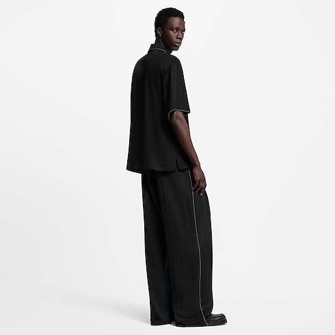 Ready-to-Wear Pants Bead-Embellished Silk Pajama Pants | Louis Vuitton ® (Product zoom)