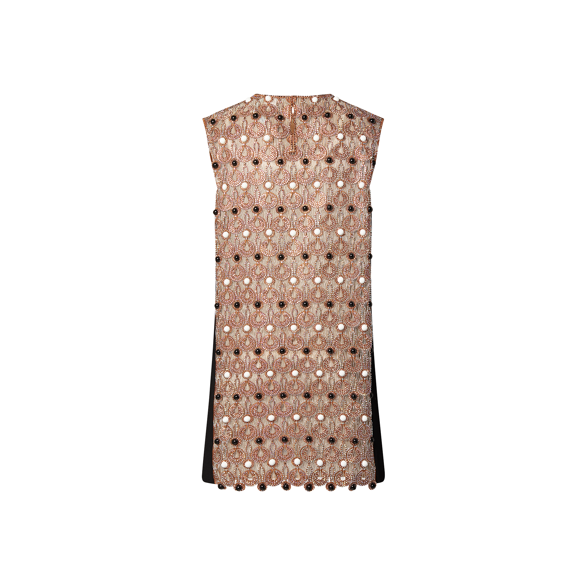 Beaded Embroidered Mini Dress