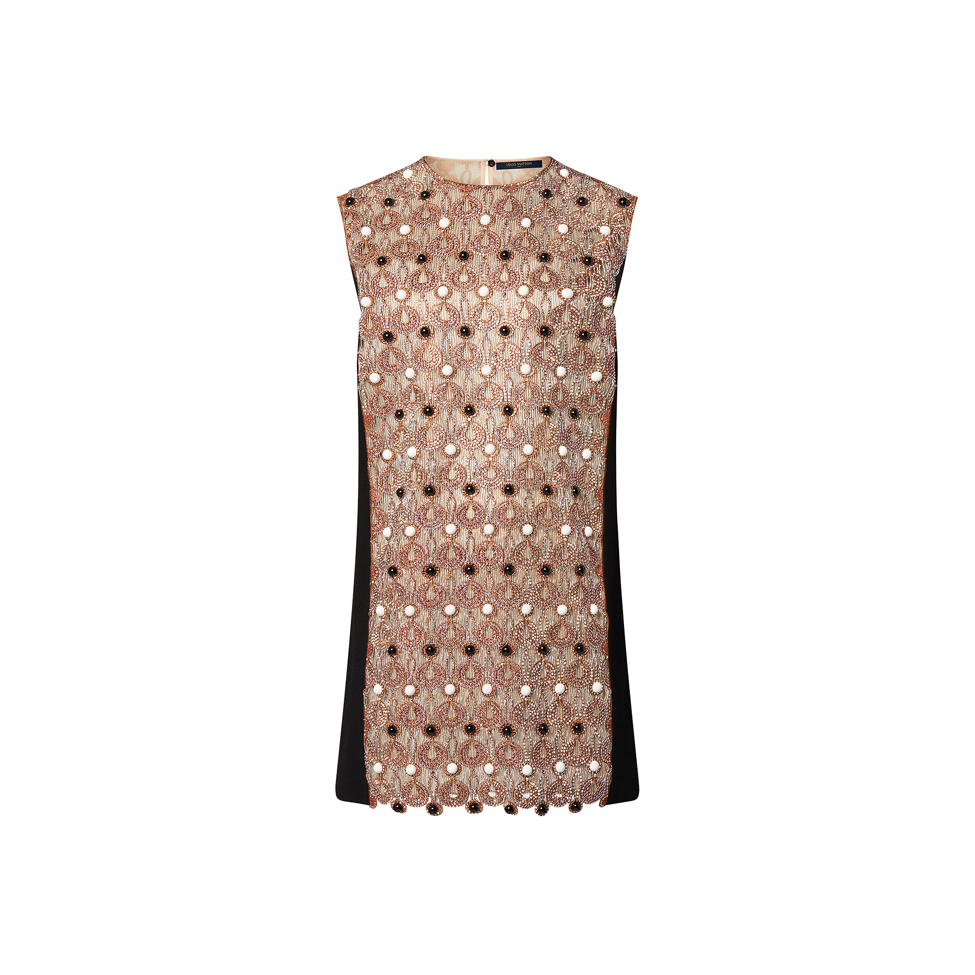 Beaded Embroidered Mini Dress