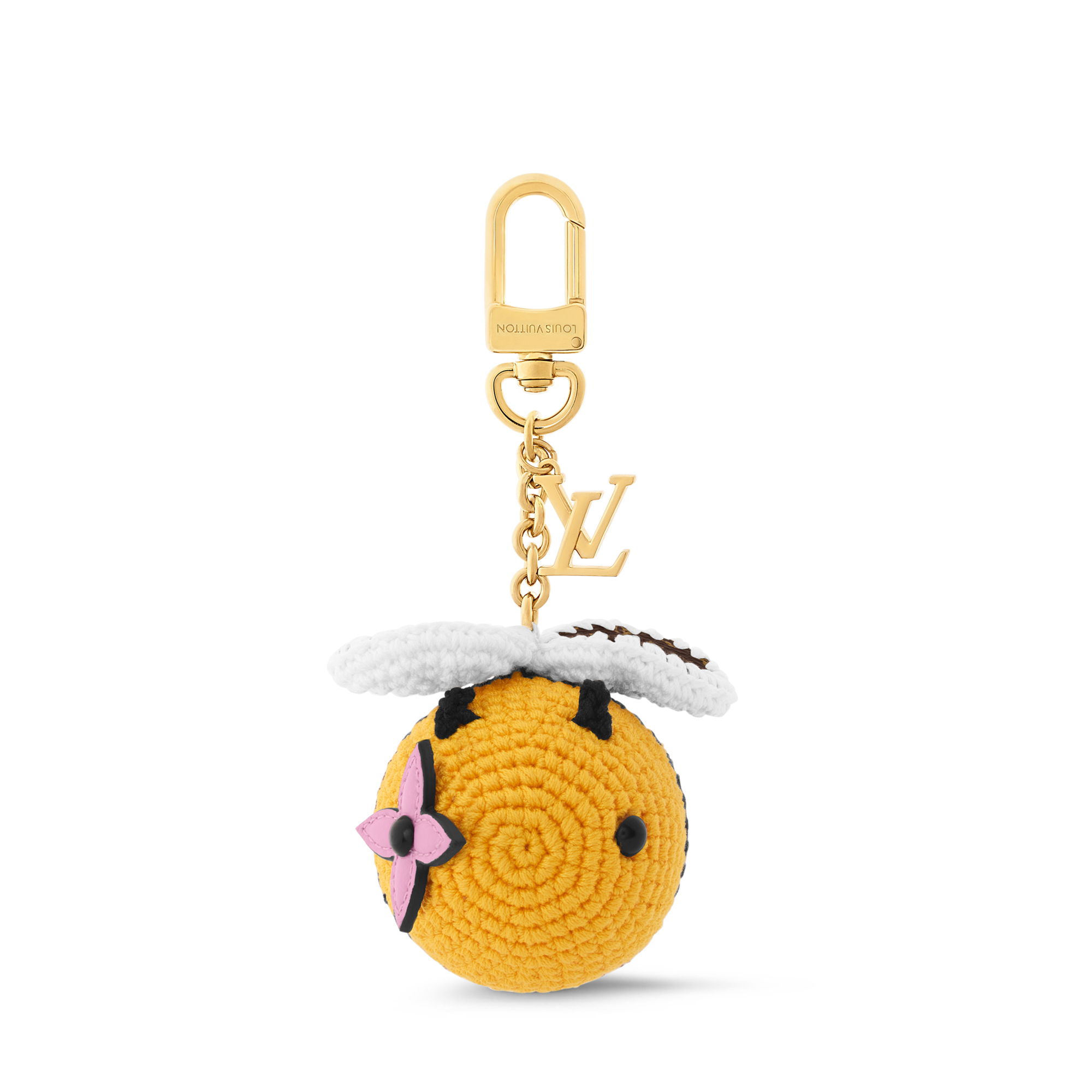 S00 Accessories Key Holders and Bag Charms Bee LV Crochet Bag Charm | Louis Vuitton ® (Product zoom)