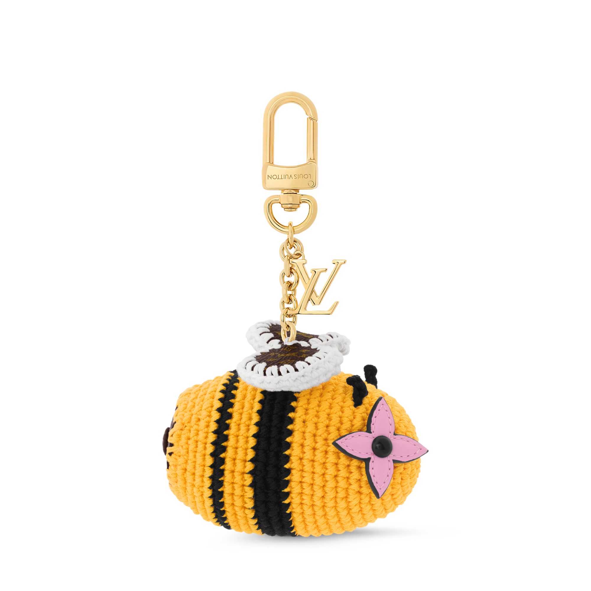 S00 Accessories Key Holders and Bag Charms Bee LV Crochet Bag Charm | Louis Vuitton ® (Product zoom)