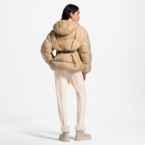 Ready-to-Wear Coats and Jackets Belt Detail Nanogram Puffer Jacket | Louis Vuitton ® (Product zoom)