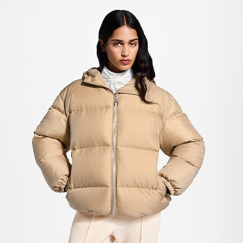 Ready-to-Wear Coats and Jackets Belt Detail Nanogram Puffer Jacket | Louis Vuitton ® (Product zoom)