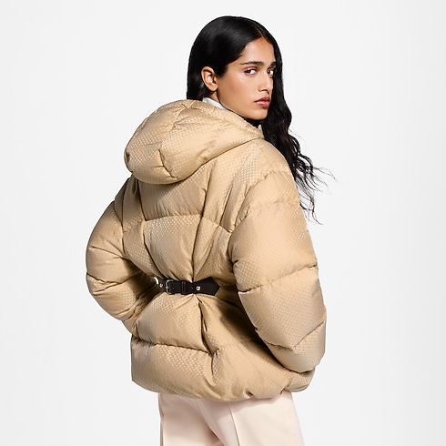 Ready-to-Wear Coats and Jackets Belt Detail Nanogram Puffer Jacket | Louis Vuitton ® (Product zoom)