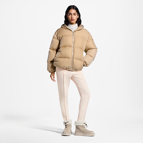 Ready-to-Wear Coats and Jackets Belt Detail Nanogram Puffer Jacket | Louis Vuitton ® (Product zoom)