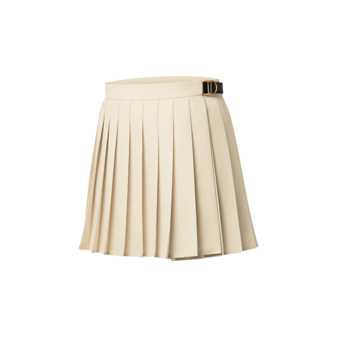 Ready-to-Wear Skirts and Shorts Belt Detail Pleated Mini Skirt | Louis Vuitton ® (Product zoom)