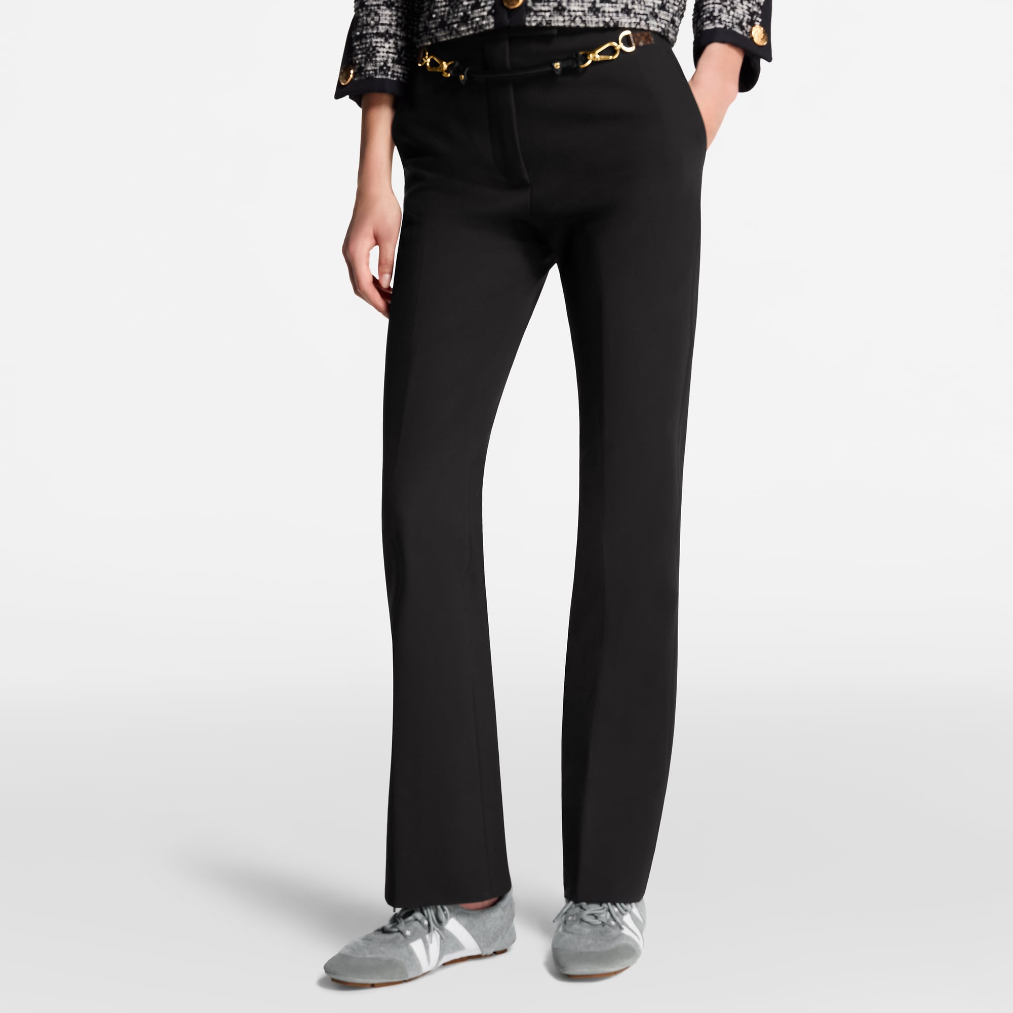 Belt Detail Tailored Pants