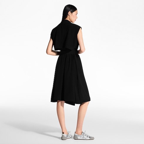 Ready-to-Wear Dresses Belted Double-Breasted Dress | Louis Vuitton ® (Product zoom)