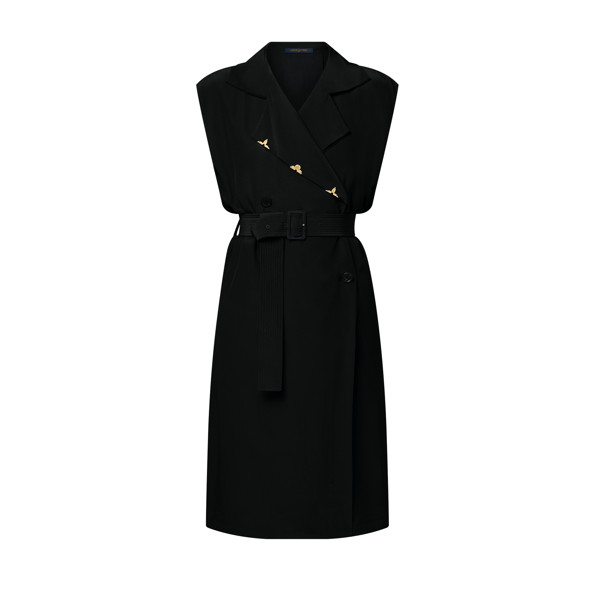  Ready-to-Wear Dresses Belted Double-Breasted Dress | Louis Vuitton ® (Product zoom)