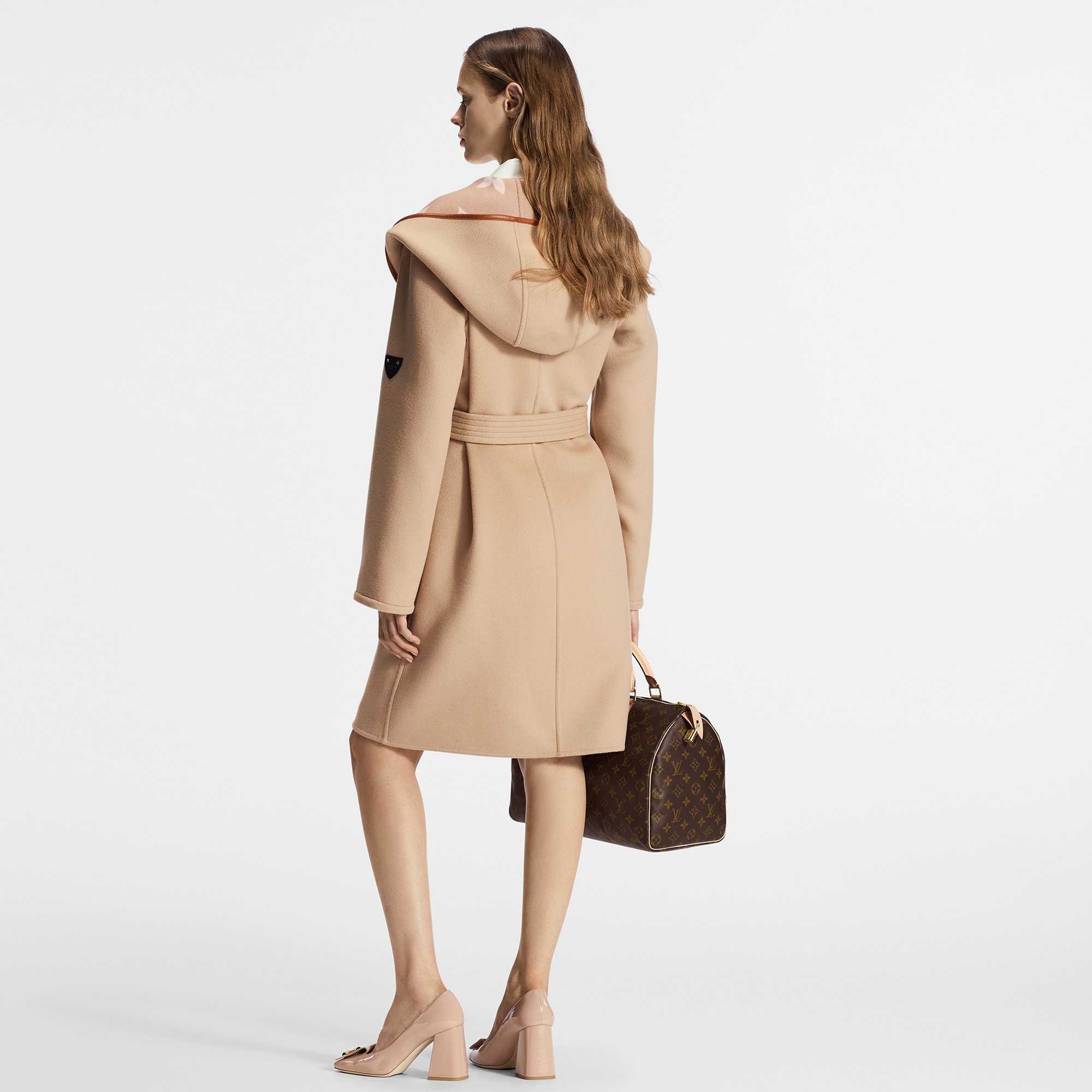  Ready-to-Wear Coats and Jackets Belted Double Face Hooded Wrap Coat | Louis Vuitton ® (Product zoom)
