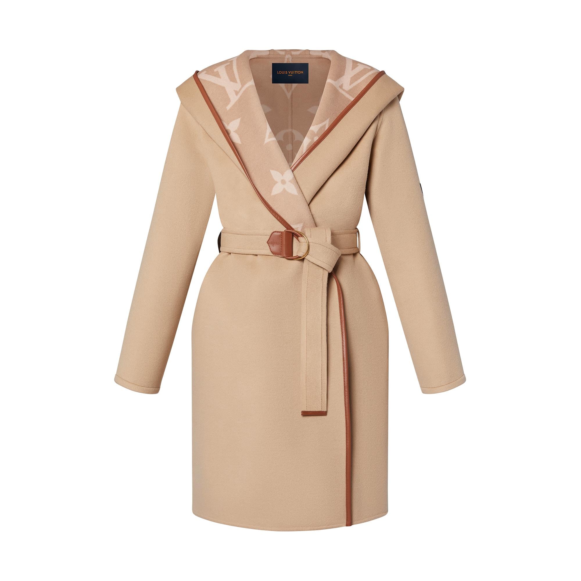  Ready-to-Wear Coats and Jackets Belted Double Face Hooded Wrap Coat | Louis Vuitton ® (Product zoom)