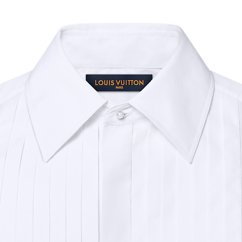 Ready-to-Wear Shirts Bib-Front Cotton Evening Shirt | Louis Vuitton ® (Product zoom)