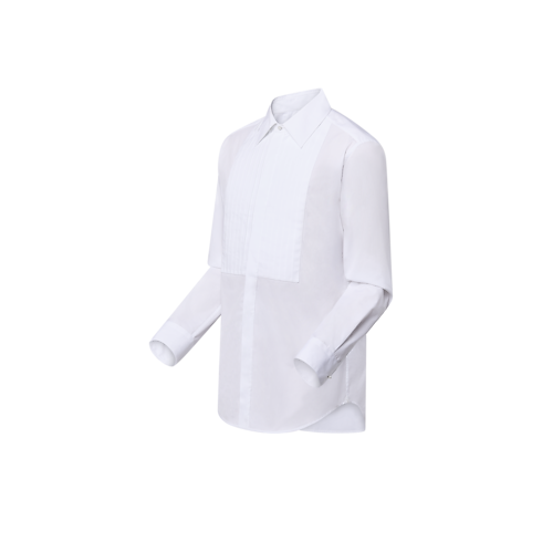 Ready-to-Wear Shirts Bib-Front Cotton Evening Shirt | Louis Vuitton ® (Product zoom)