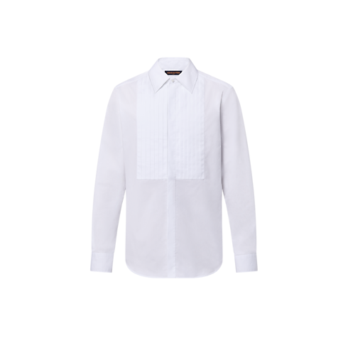 Ready-to-Wear Shirts Bib-Front Cotton Evening Shirt | Louis Vuitton ® (Product zoom)