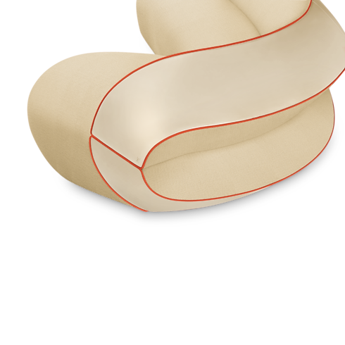 Home and Art of Dining Furniture Binda Sofa By Raw Edges | Louis Vuitton ® (Product zoom)