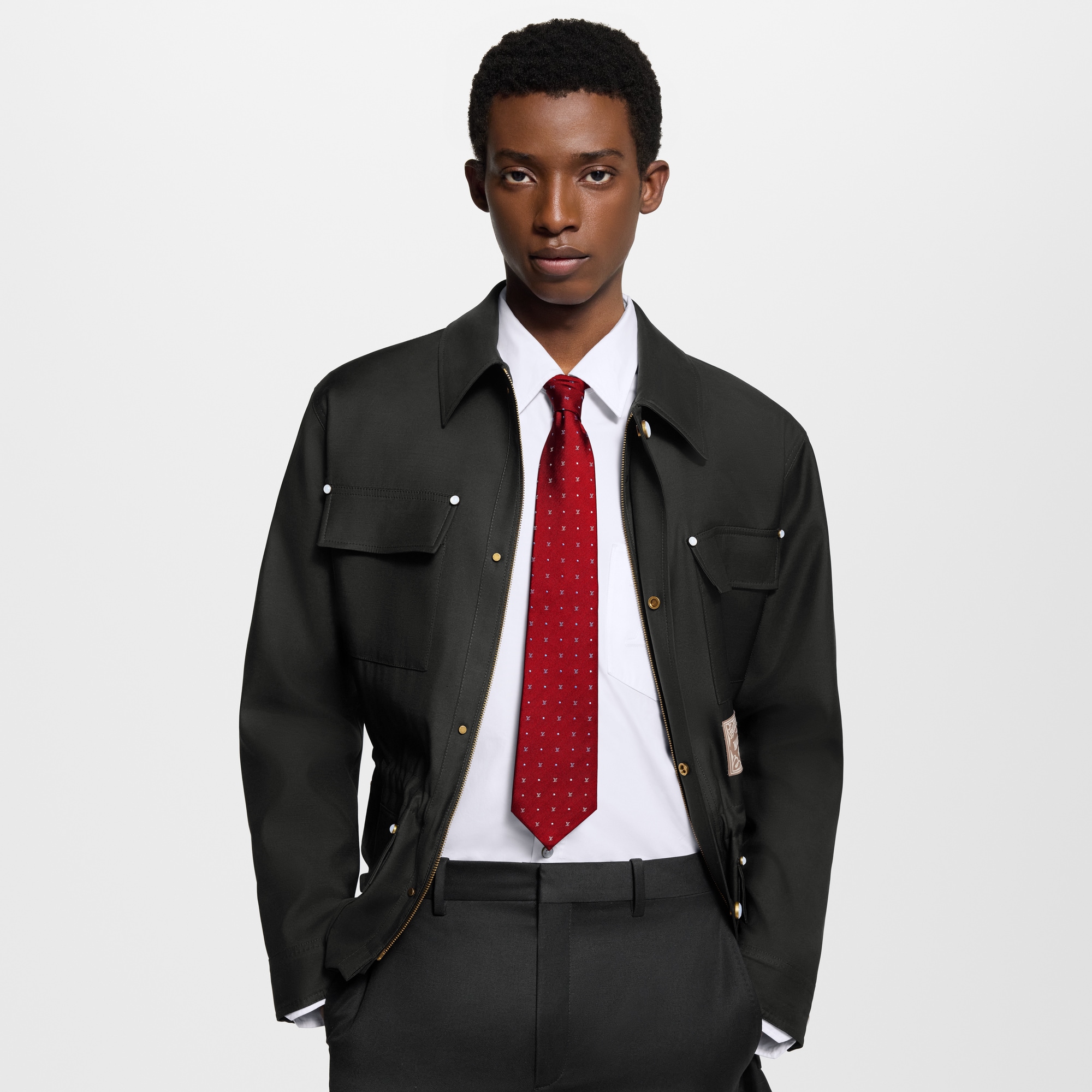 S00 Accessories Ties and Pocket Squares Blason Dots Tie | Louis Vuitton ® (Product zoom)