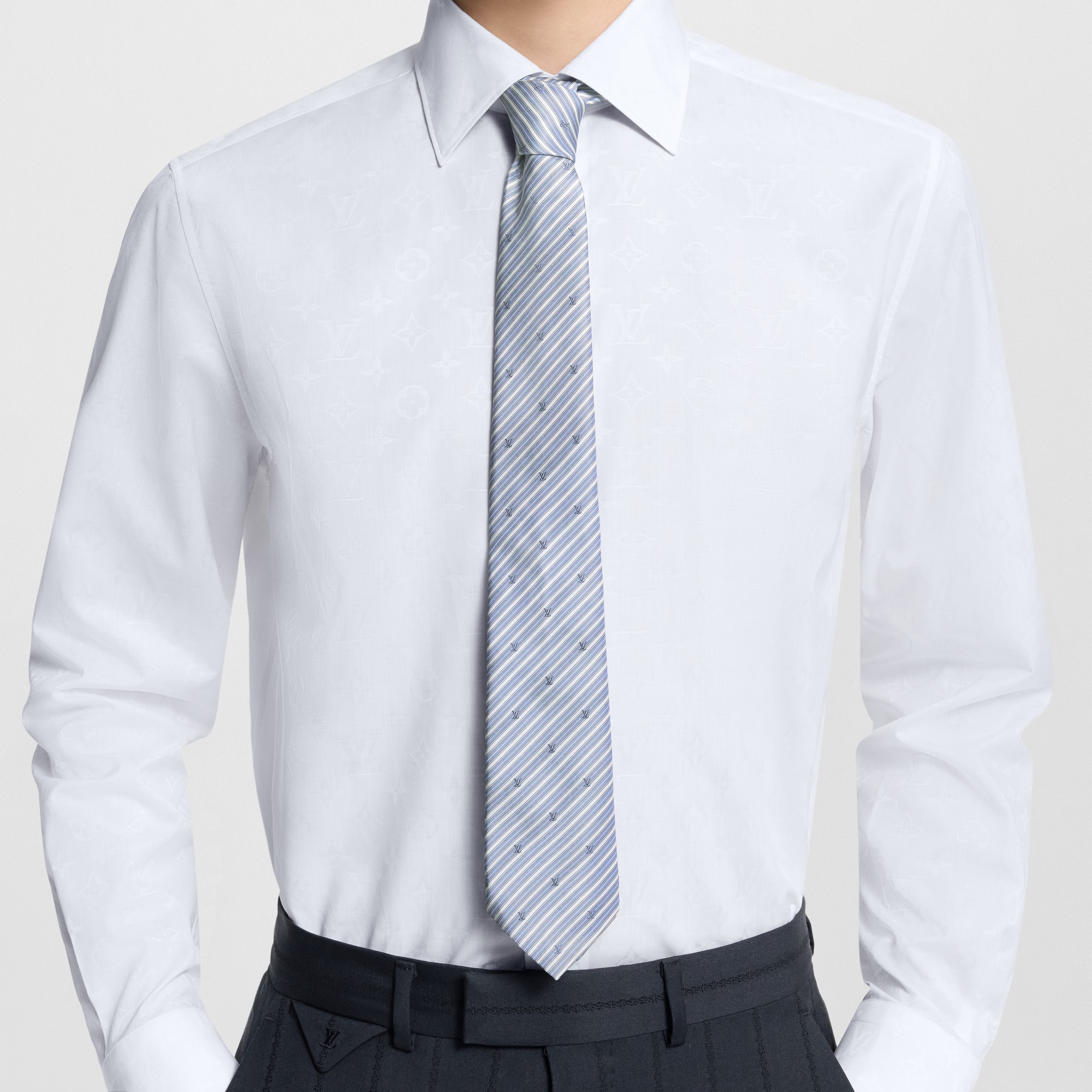 S00 Accessories Ties and Pocket Squares Blason Stripes Tie | Louis Vuitton ® (Product zoom)