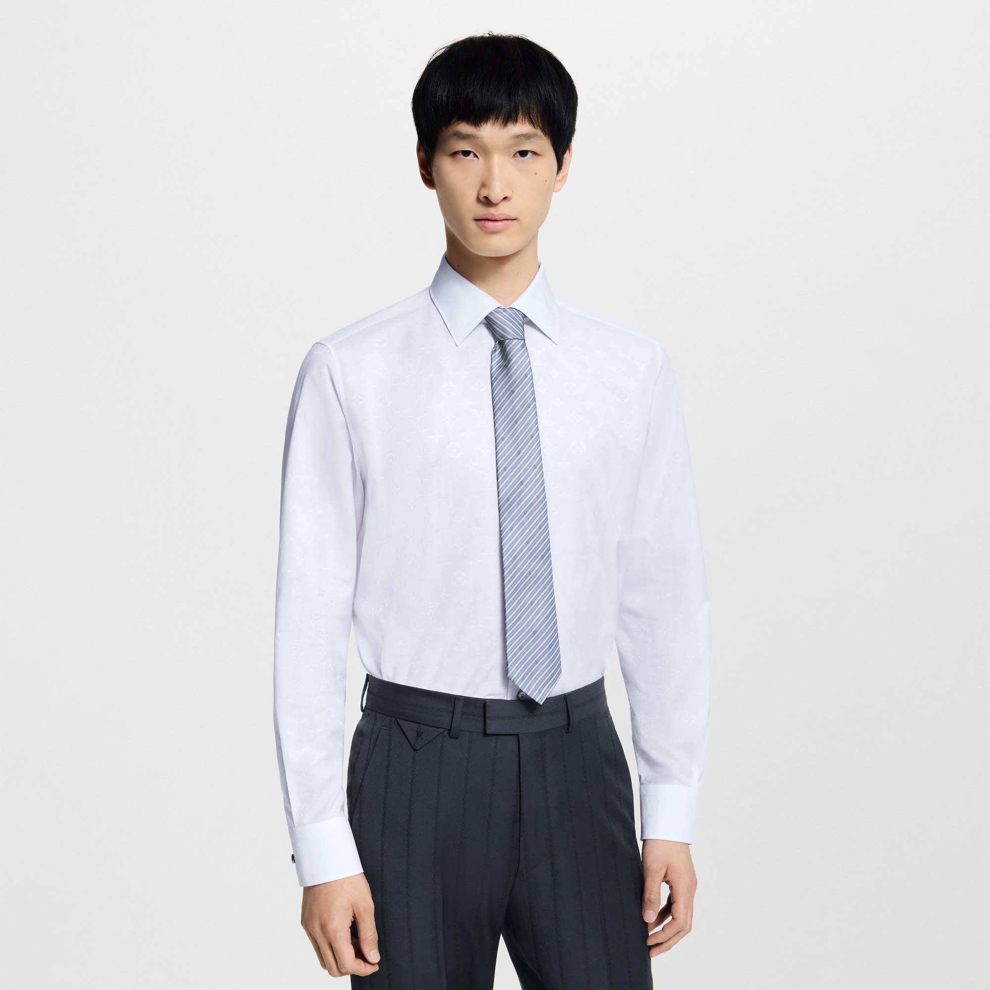S00 Accessories Ties and Pocket Squares Blason Stripes Tie | Louis Vuitton ® (Product zoom)