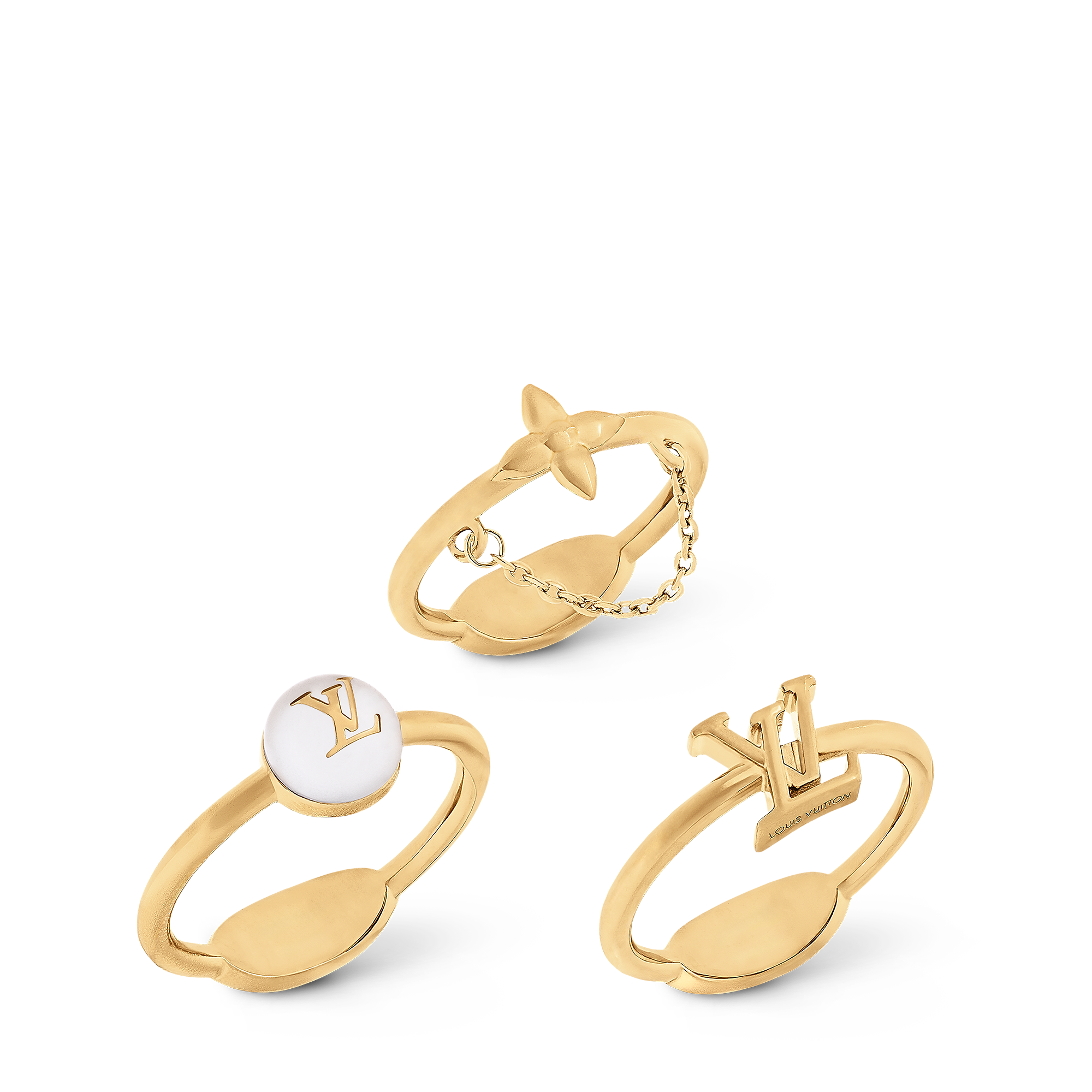 Blooming Pearls Ring Set