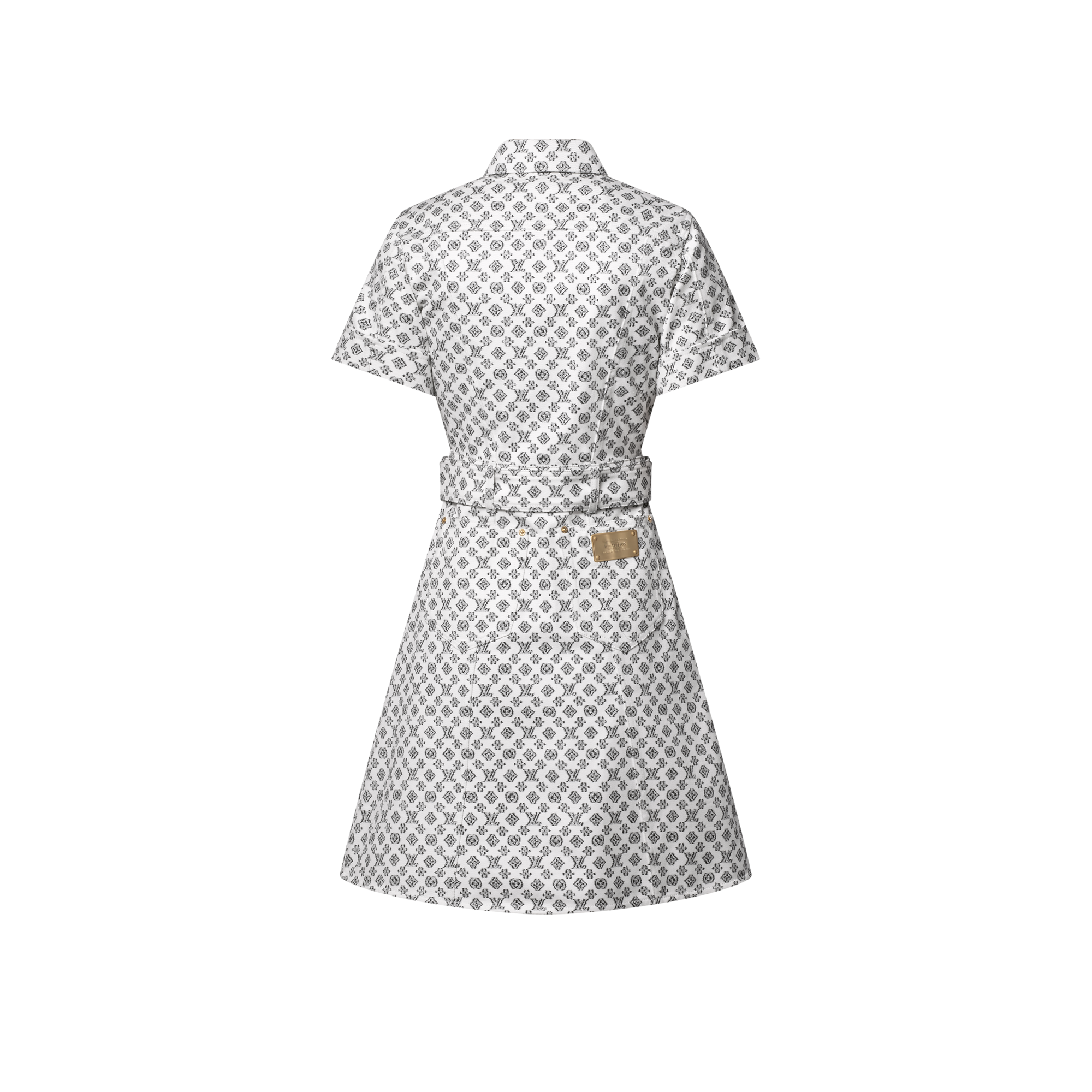 Blurry Monogram Shirt Dress
