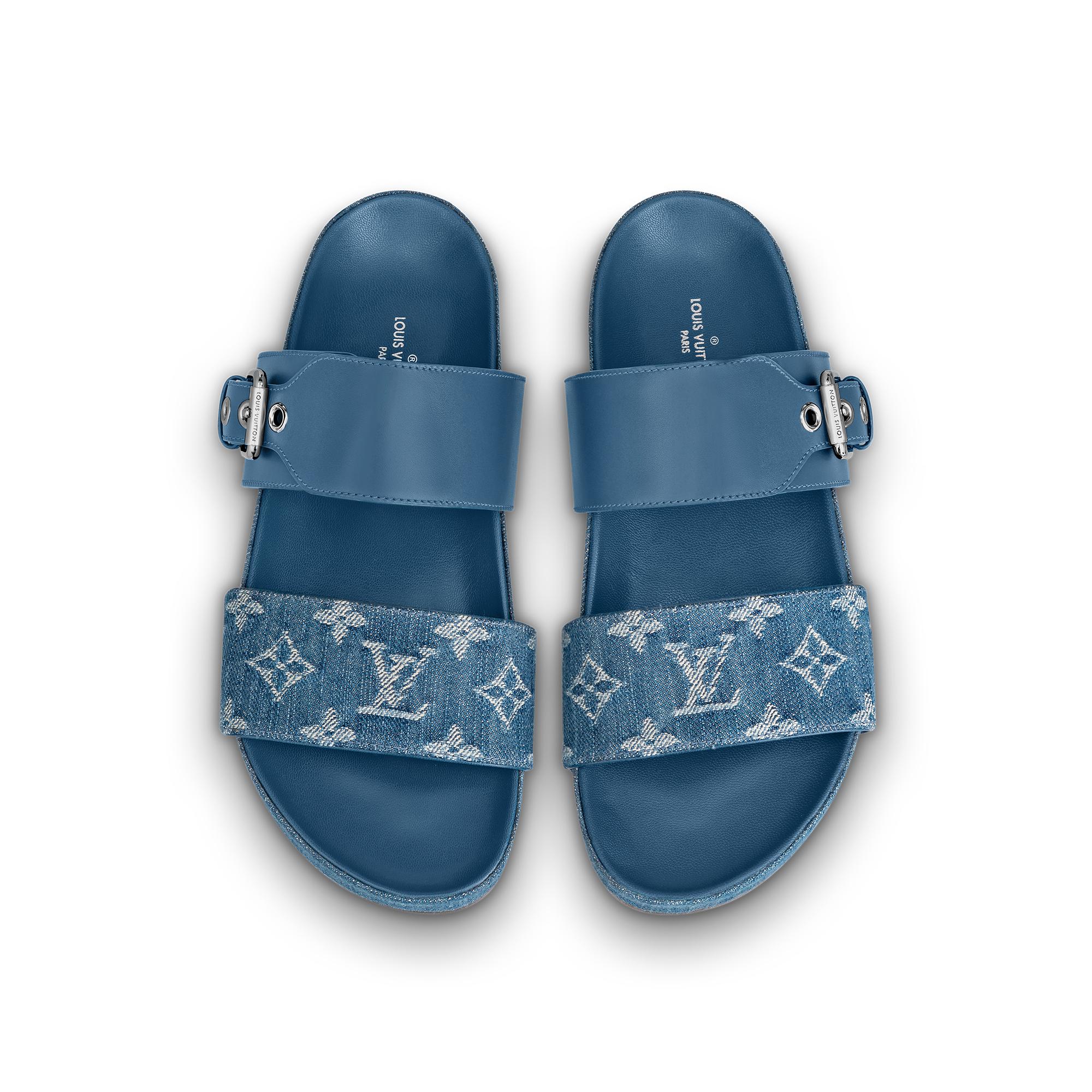 louis vuitton sandals bom dia flat mule