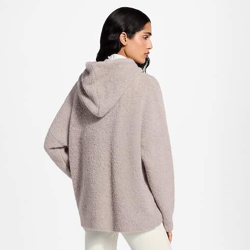 Ready-to-Wear Tops and Shirts Bouclé Cashmere Hoodie | Louis Vuitton ® (Product zoom)