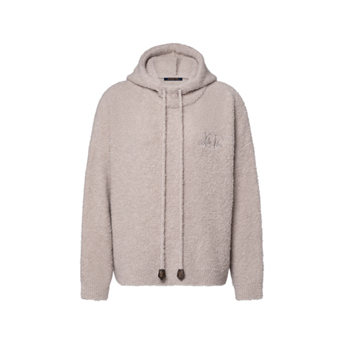 Ready-to-Wear Tops and Shirts Bouclé Cashmere Hoodie | Louis Vuitton ® (Product zoom)