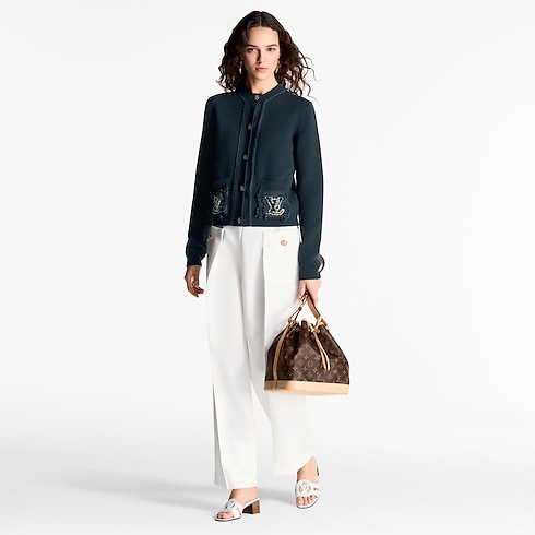 Ready-to-Wear Knitwear Bouclé Pocket Cardigan | Louis Vuitton ® (Product zoom)