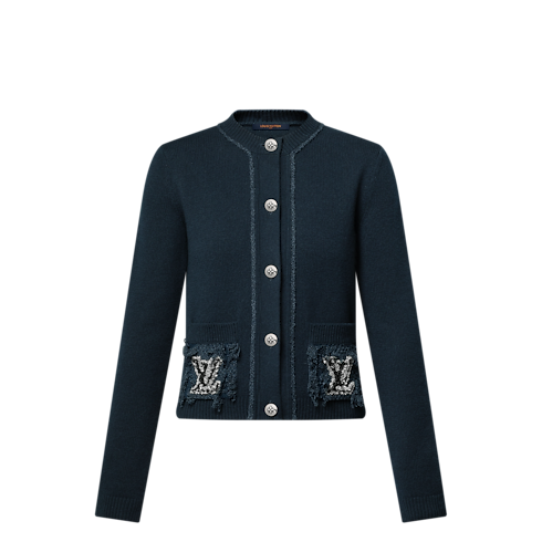 Ready-to-Wear Knitwear Bouclé Pocket Cardigan | Louis Vuitton ® (Product zoom)
