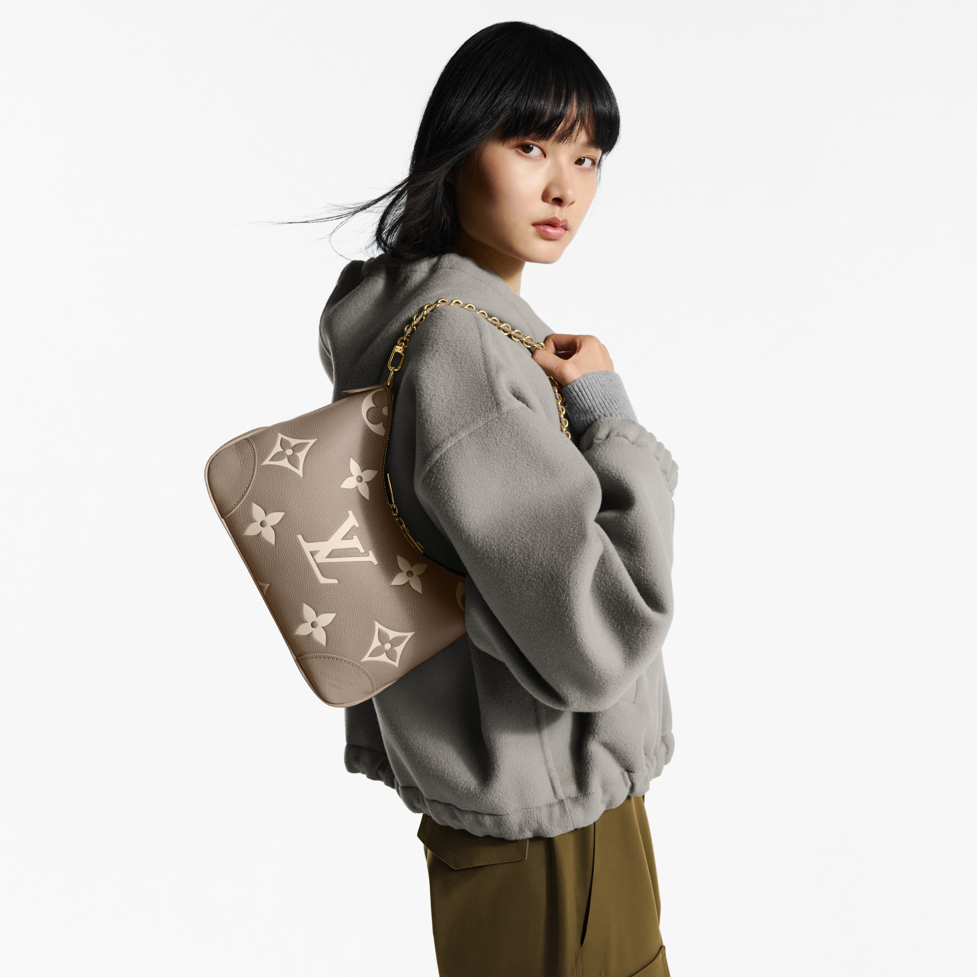 Bicolor Monogram Empreinte Leather Handbags All Handbags Boulogne PM | Louis Vuitton ® (Product zoom)