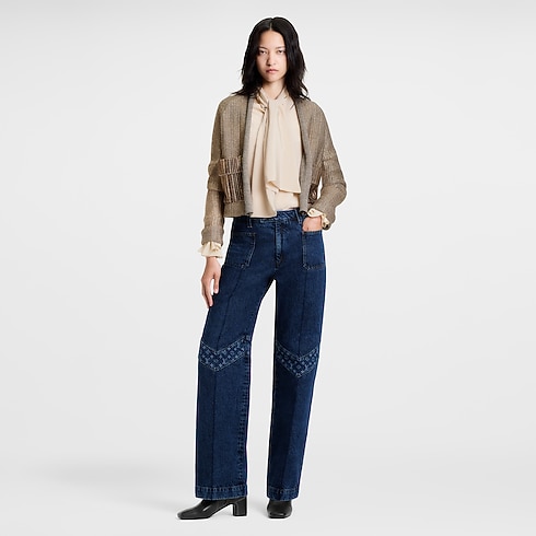 Ready-to-Wear Knitwear Boxy Glitter Knit Cardigan | Louis Vuitton ® (Product zoom)