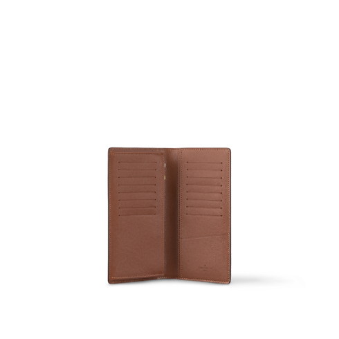 Monogram Canvas Personalization Leather Goods } Brazza Wallet | Louis Vuitton ® (Product zoom)