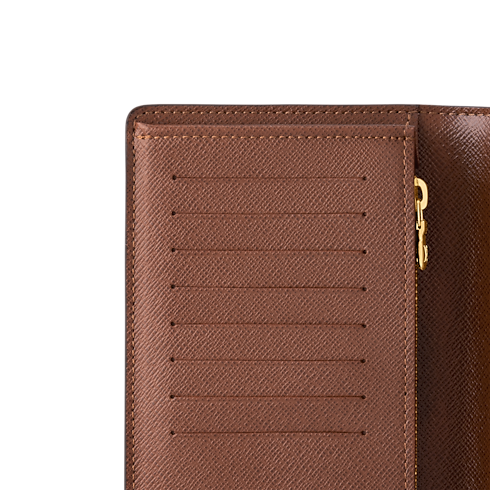 Monogram Canvas Personalization Leather Goods } Brazza Wallet | Louis Vuitton ® (Product zoom)