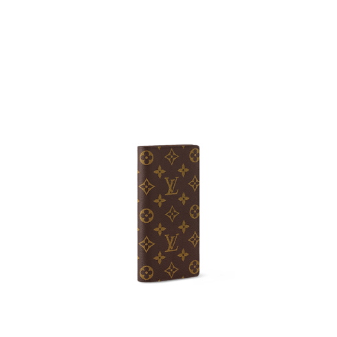 Monogram Canvas Personalization Leather Goods } Brazza Wallet | Louis Vuitton ® (Product zoom)
