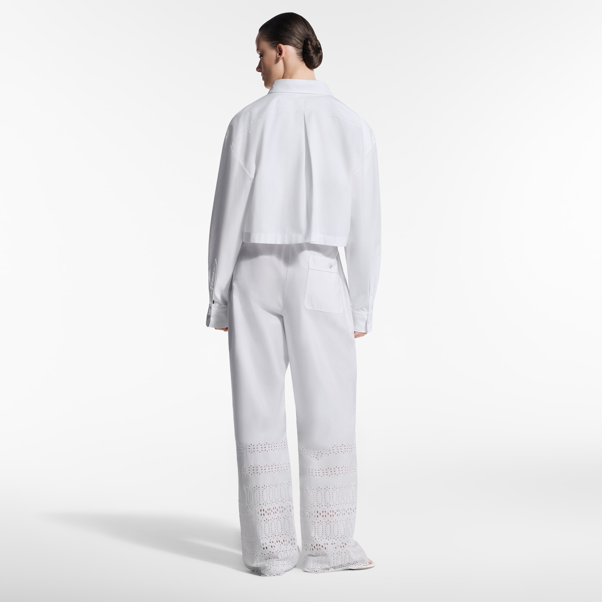  Ready-to-Wear Pants Broderie Anglaise Pajama Pants | Louis Vuitton ® (Product zoom)
