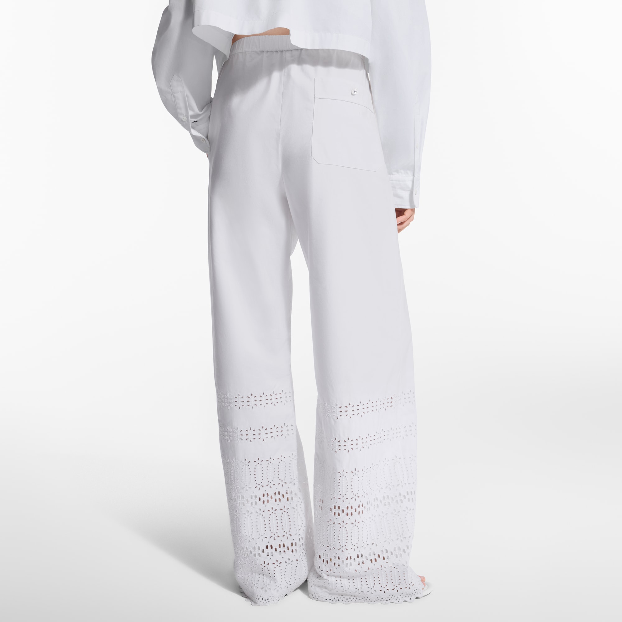  Ready-to-Wear Pants Broderie Anglaise Pajama Pants | Louis Vuitton ® (Product zoom)