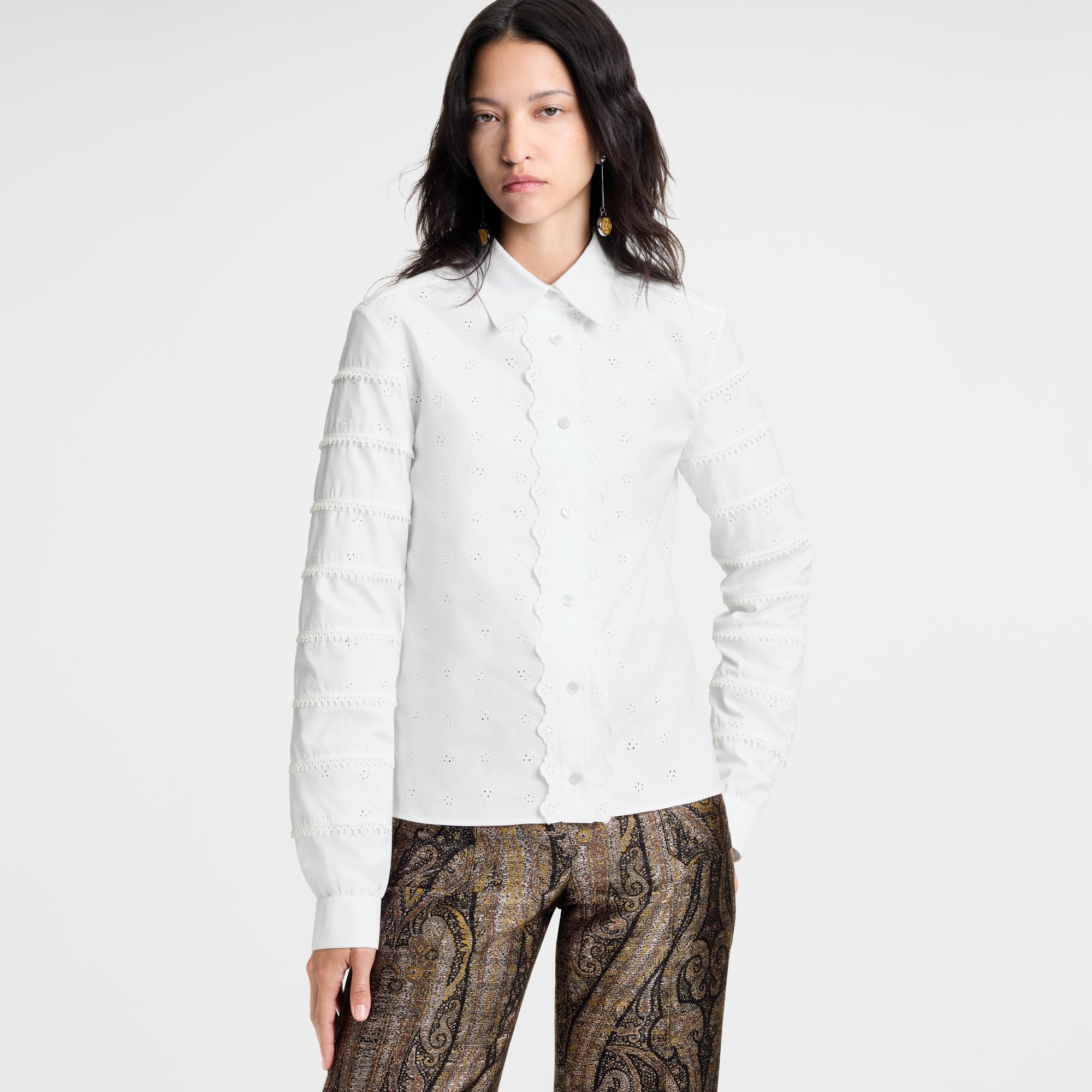  Ready-to-Wear Tops Broderie Anglaise Shirt | Louis Vuitton ® (Product zoom)