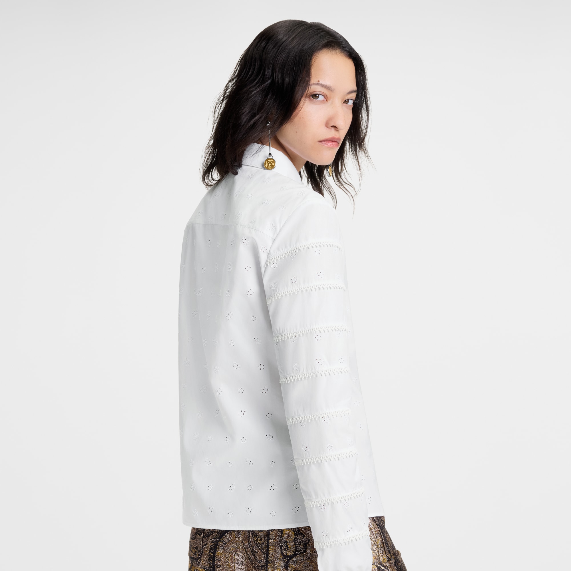  Ready-to-Wear Tops Broderie Anglaise Shirt | Louis Vuitton ® (Product zoom)