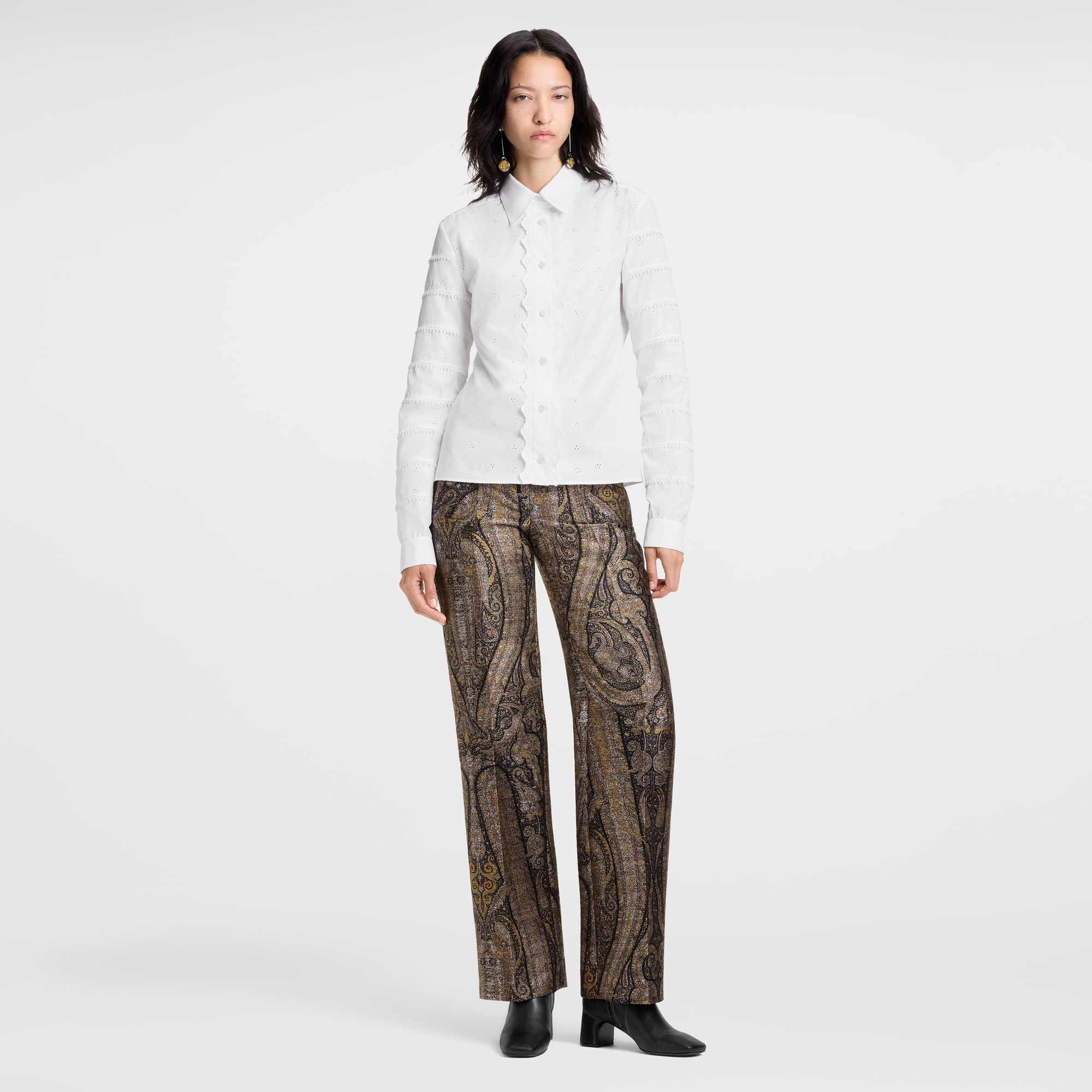  Ready-to-Wear Tops Broderie Anglaise Shirt | Louis Vuitton ® (Product zoom)
