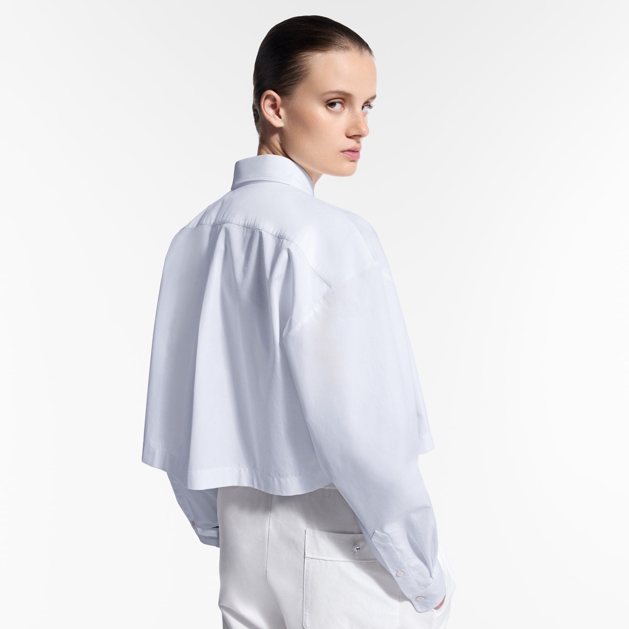  Ready-to-Wear Tops Broderie LV Cropped Shirt  | Louis Vuitton ® (Product zoom)